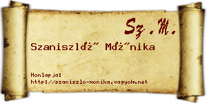 Szaniszló Mónika névjegykártya